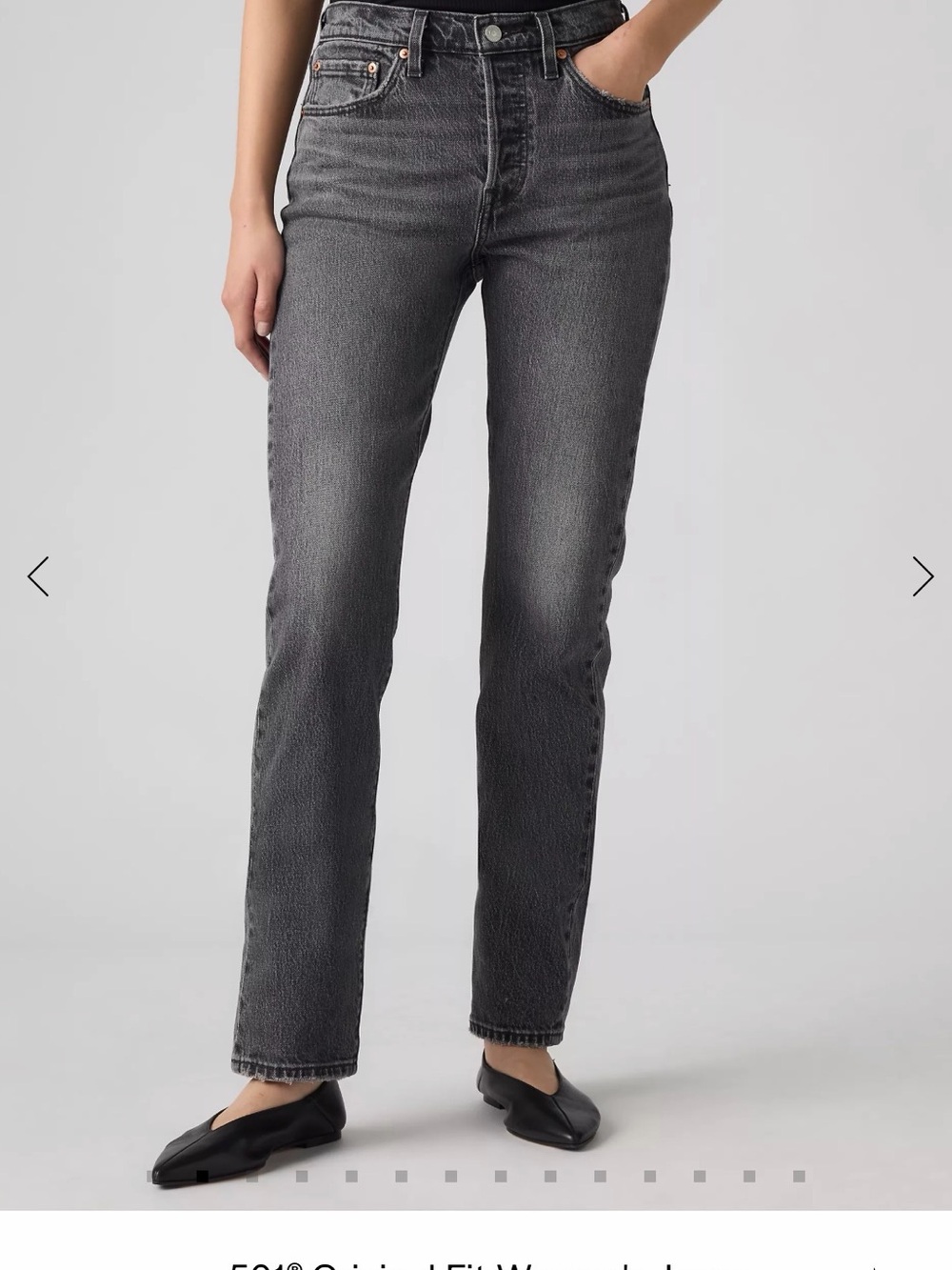 Levi’s Classic 501 Jean Washed Black